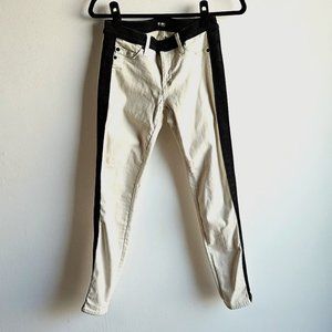 Hudson Cream and Black Jeans